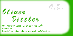 oliver dittler business card